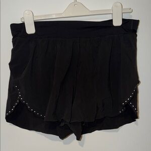 lululemon athletica Black Layered Athletic Skort with Stud Accents